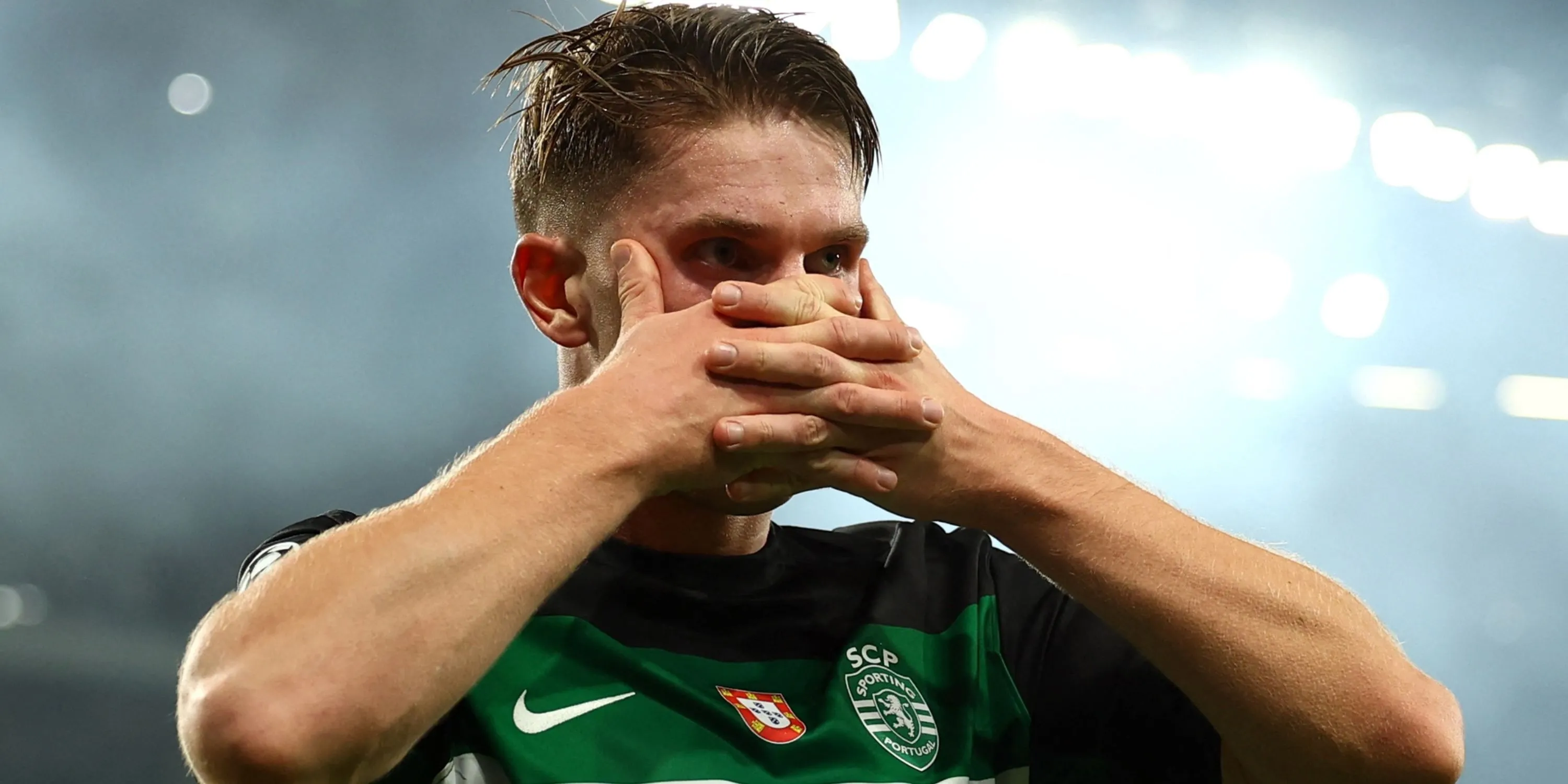 Tiền đạo Viktor Gyokeres ăn mừng bàn thắng trong màu áo Sporting Lisbon, mục tiêu chuyển nhượng của Arsenal