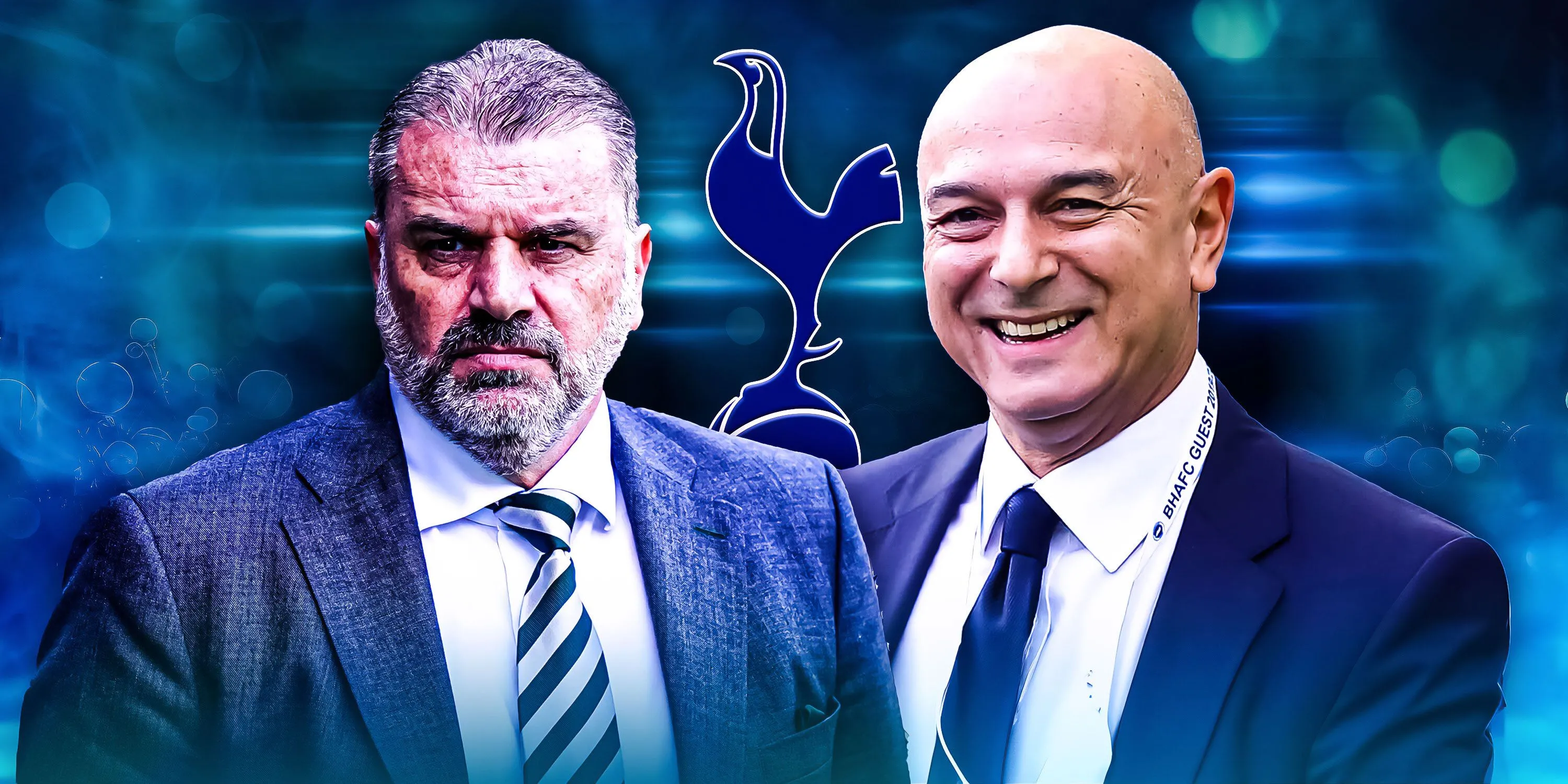 Ange Postecoglou cùng Chủ tịch Daniel Levy trước khi HLV người Úc rời Tottenham.