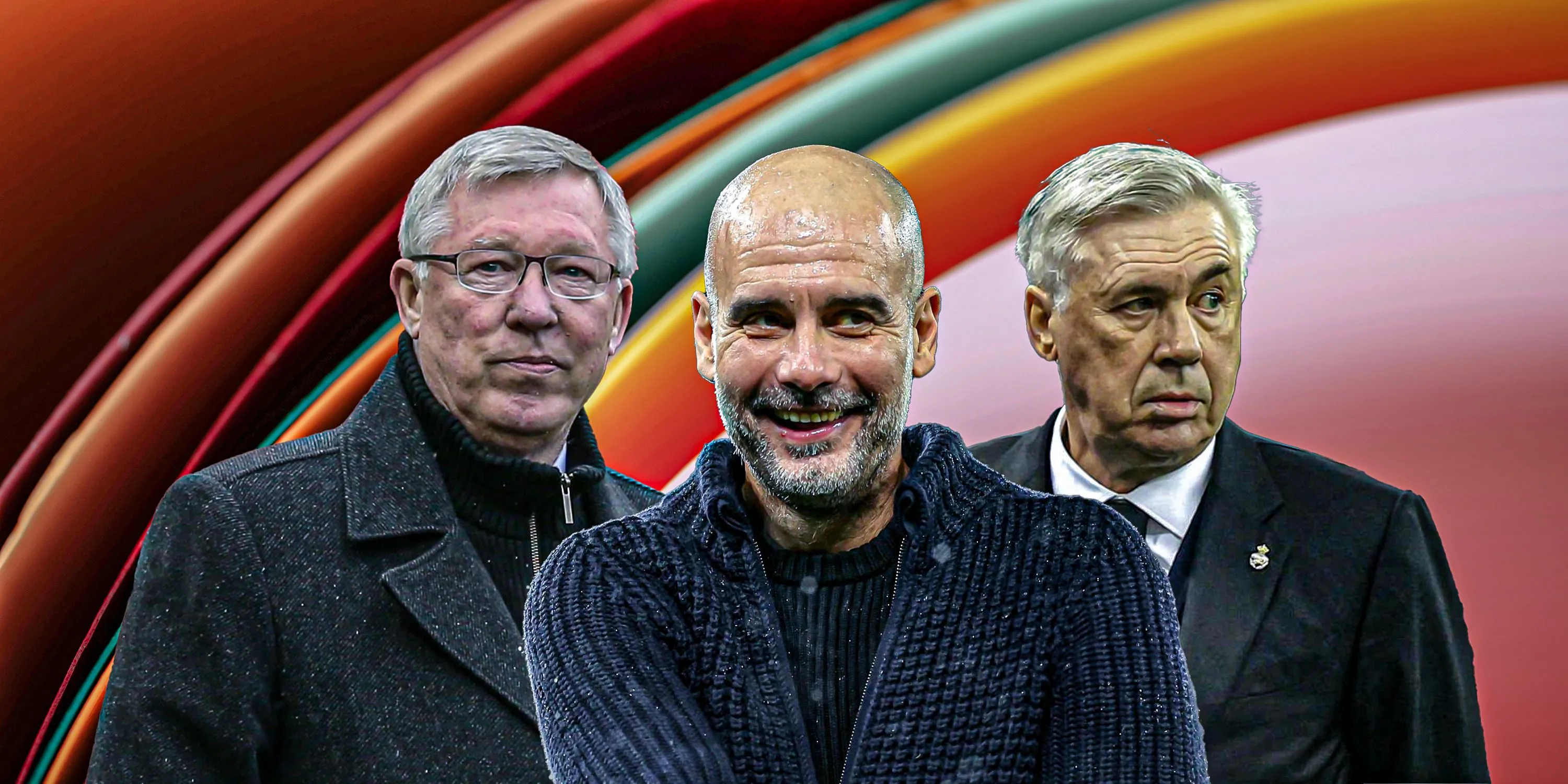 Các huấn luyện viên bóng đá vĩ đại: Alex Ferguson, Pep Guardiola, Carlo Ancelotti