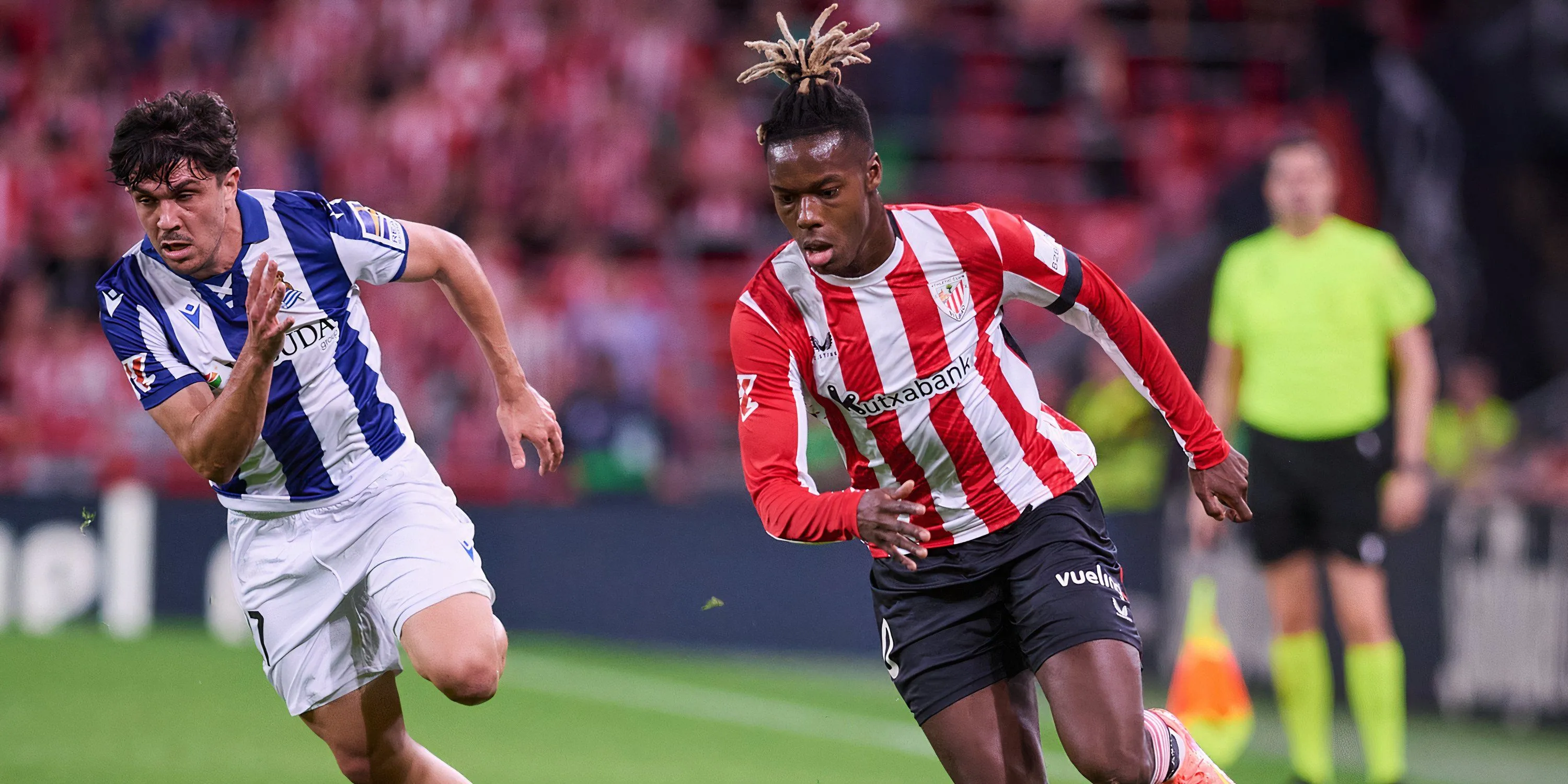 Nico Williams thi đấu cho Athletic Bilbao, mục tiêu chuyển nhượng của Arsenal