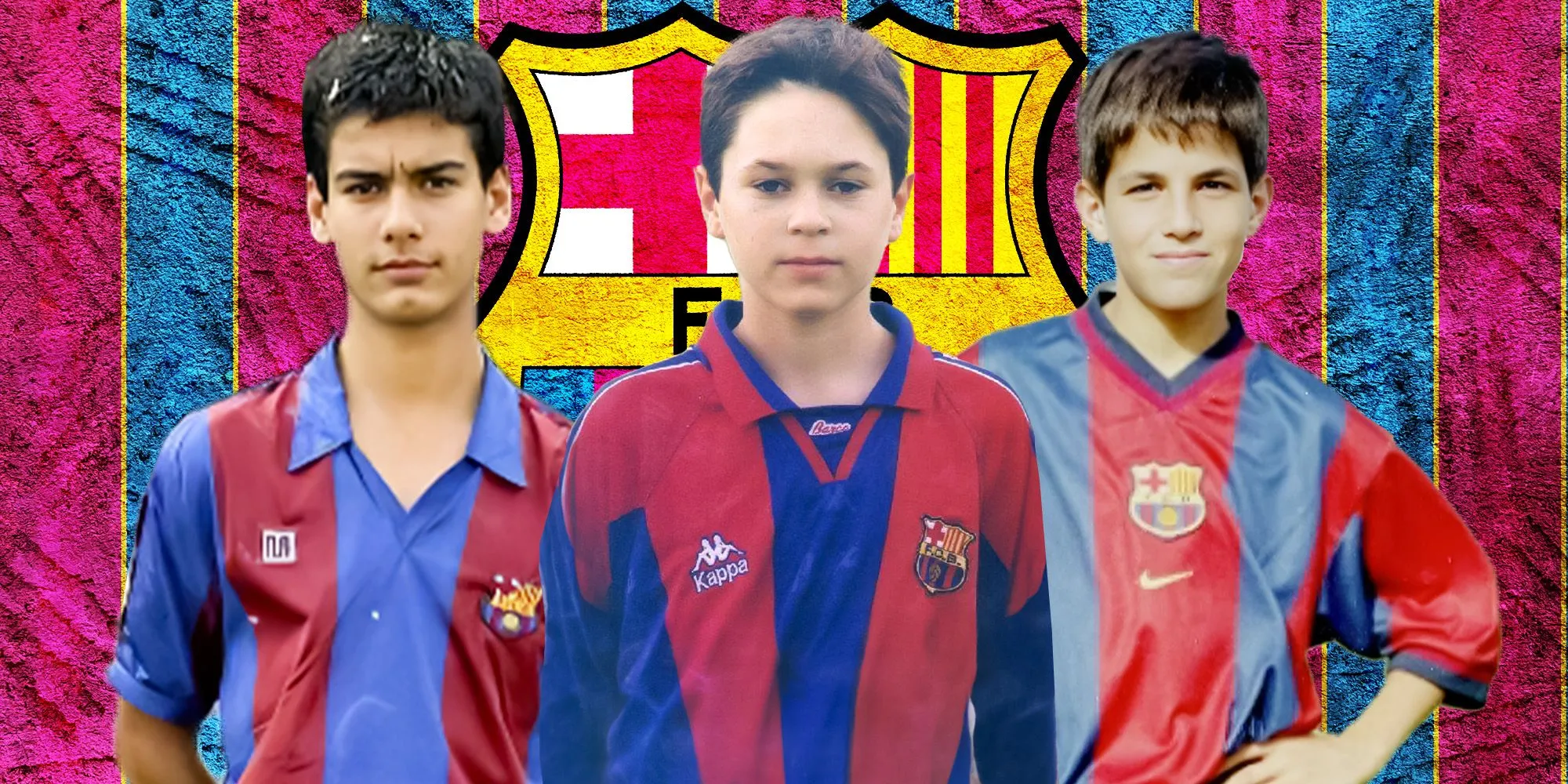 Pep Guardiola, Andres Iniesta và Cesc Fabregas thời trẻ tại học viện La Masia của Barcelona