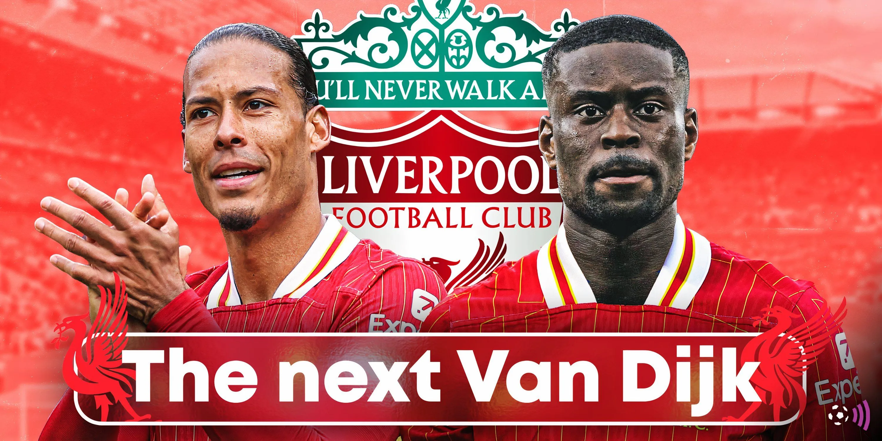 Marc Guehi, mục tiêu trung vệ tiềm năng của Liverpool, bên cạnh đội trưởng Virgil van Dijk