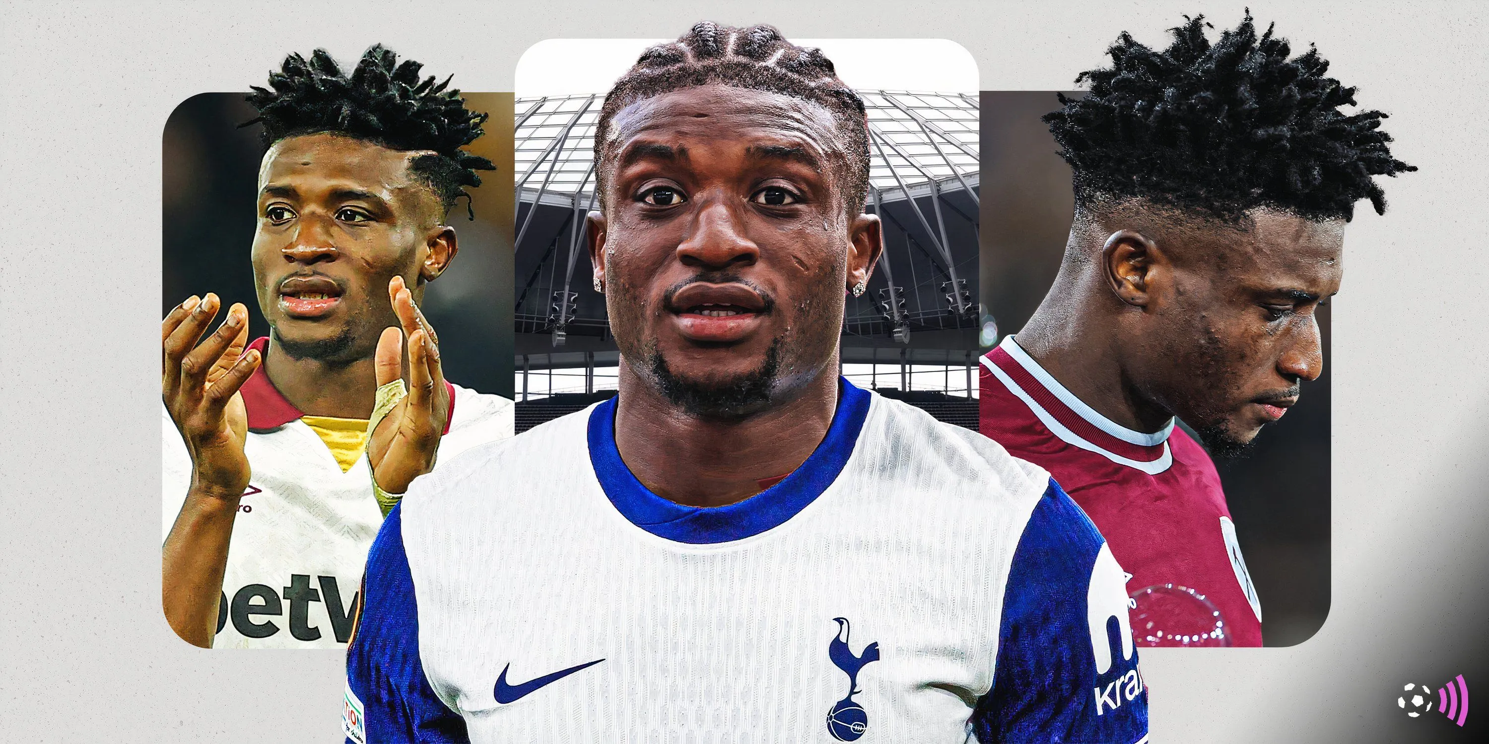 Mohammed Kudus trong màu áo Tottenham Hotspur sau thương vụ chuyển nhượng từ West Ham United.