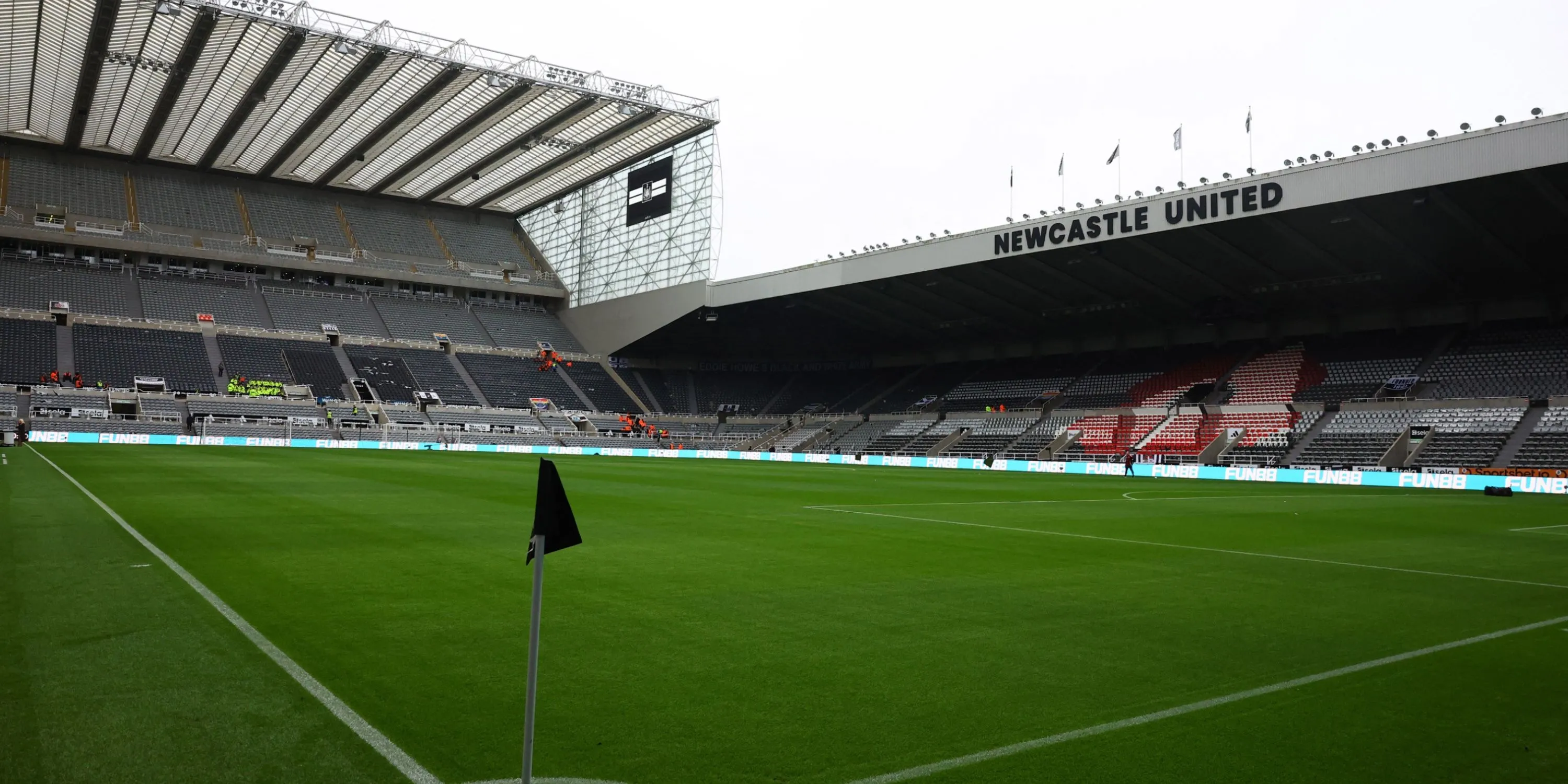 Sân St. James' Park ấn tượng của Newcastle United nhìn từ trên cao