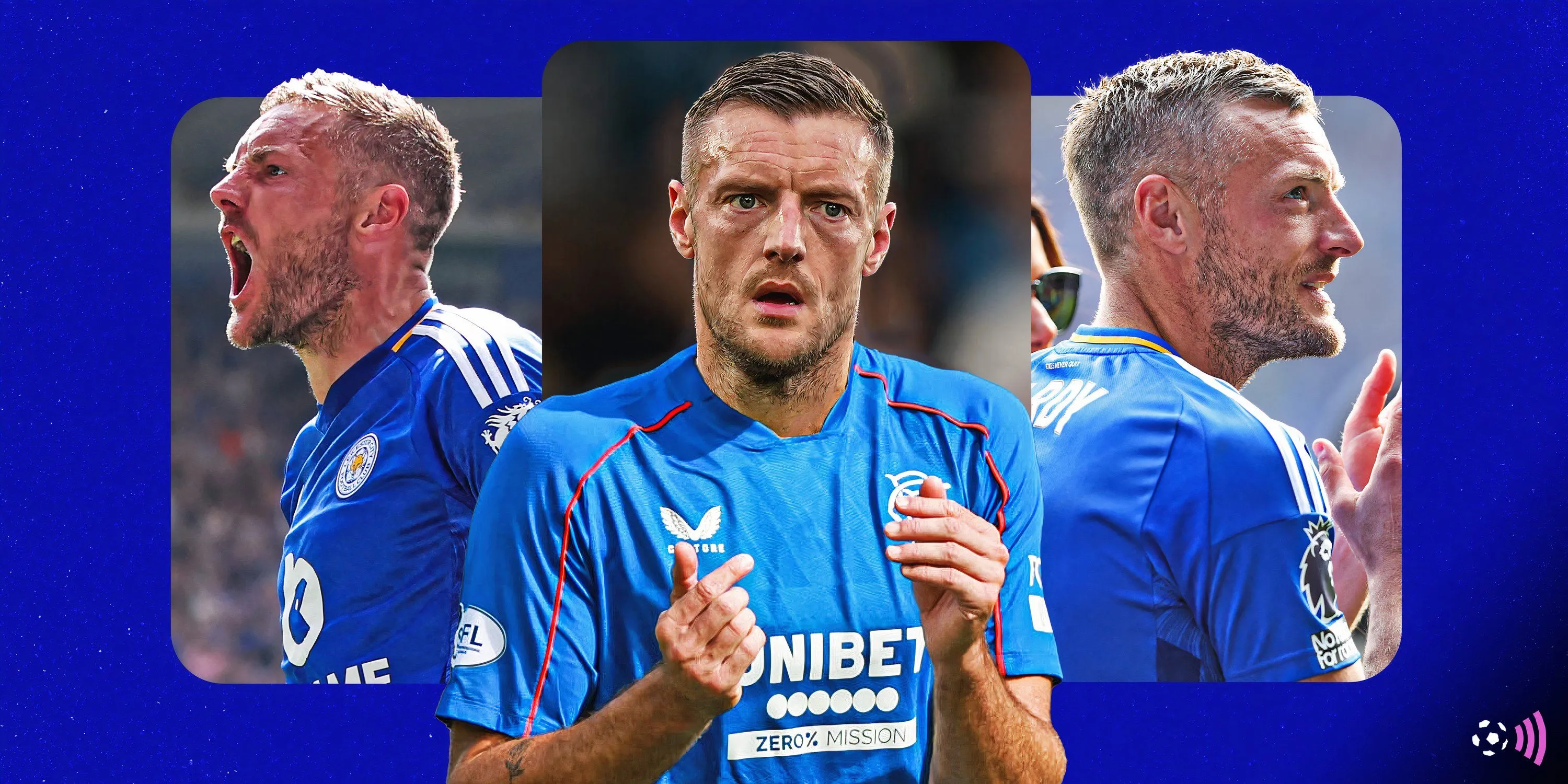 Tiền đạo Jamie Vardy đang thi đấu, mục tiêu tiềm năng của Rangers